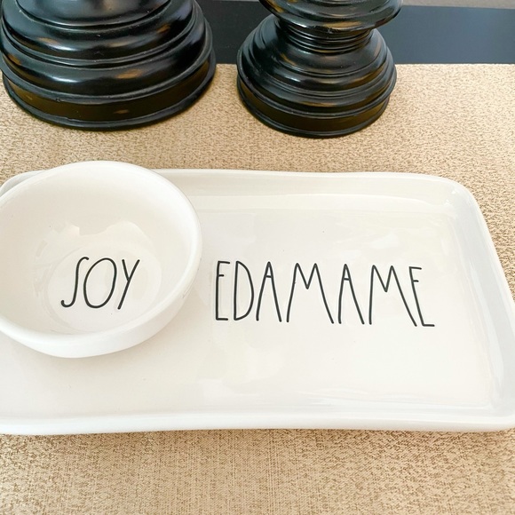 🆕Rae Dunn Ceramic SOY AND EDAMAME Plate - Picture 3 of 4